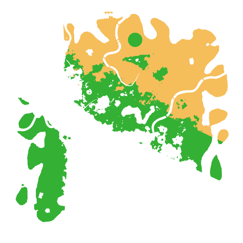 Biome Rust Map: Procedural Map, Size: 4500, Seed: 50091