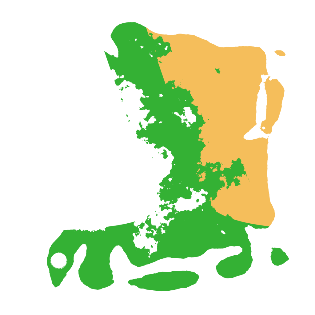 Biome Rust Map: Barren, Size: 3500, Seed: 1095233637