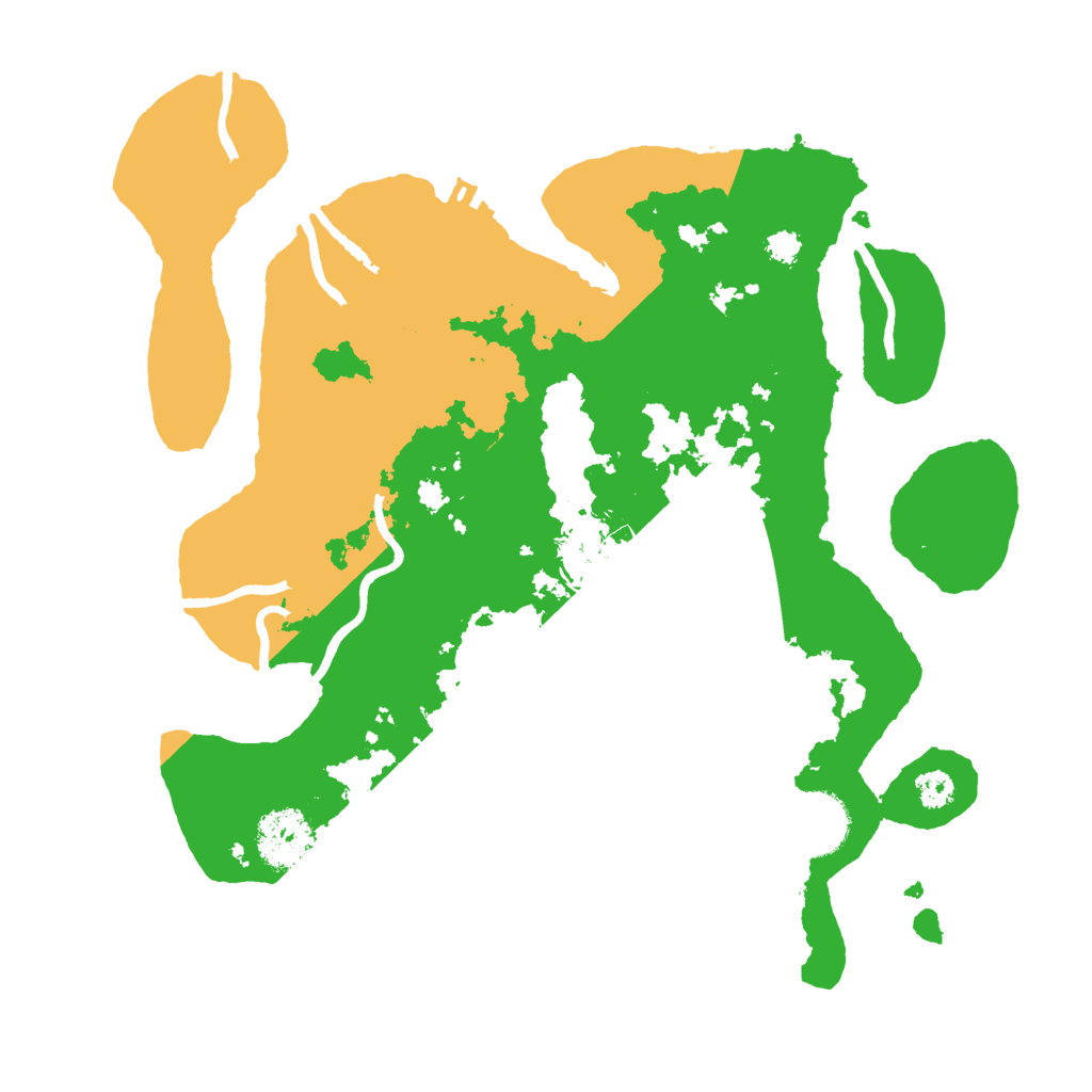 Biome Rust Map: Procedural Map, Size: 3000, Seed: 198632