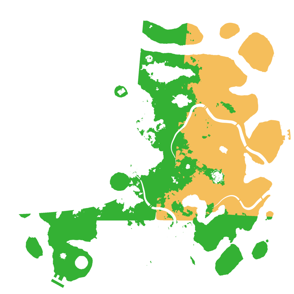 Biome Rust Map: Procedural Map, Size: 4300, Seed: 612817