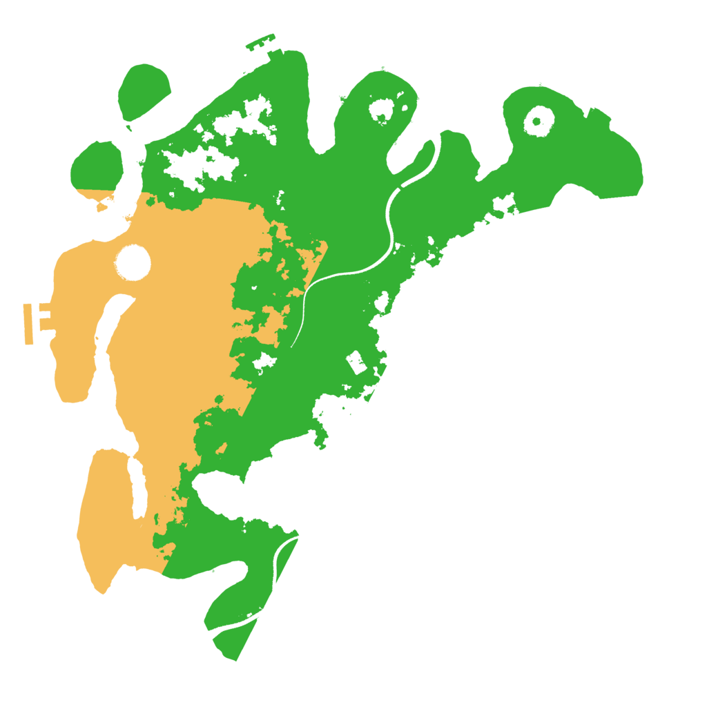 Biome Rust Map: Procedural Map, Size: 3500, Seed: 410008671