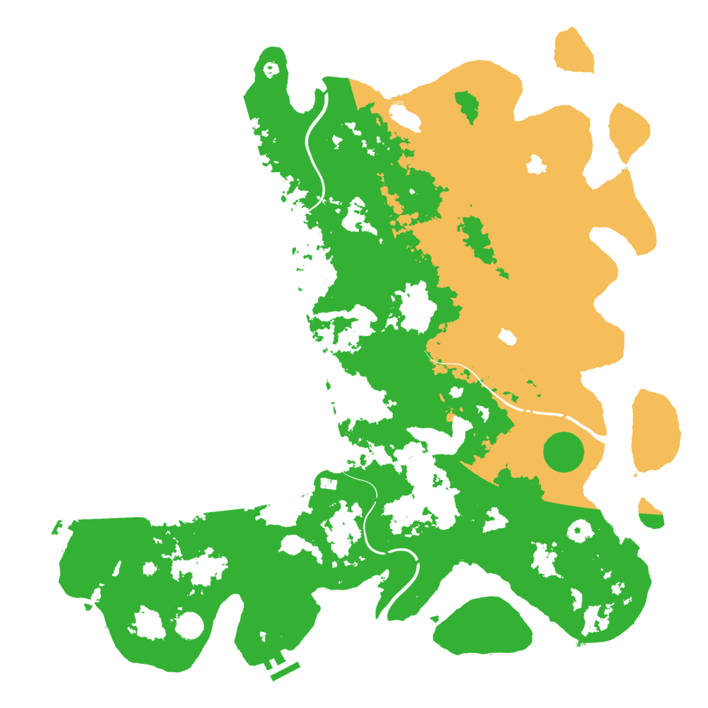 Biome Rust Map: Procedural Map, Size: 4600, Seed: 730777633