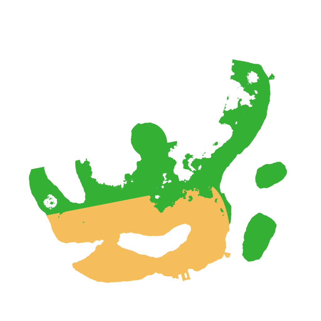 Biome Rust Map: Procedural Map, Size: 2500, Seed: 2013891320