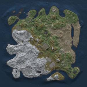 Thumbnail Rust Map: Procedural Map, Size: 3750, Seed: 830737113, 19 Monuments