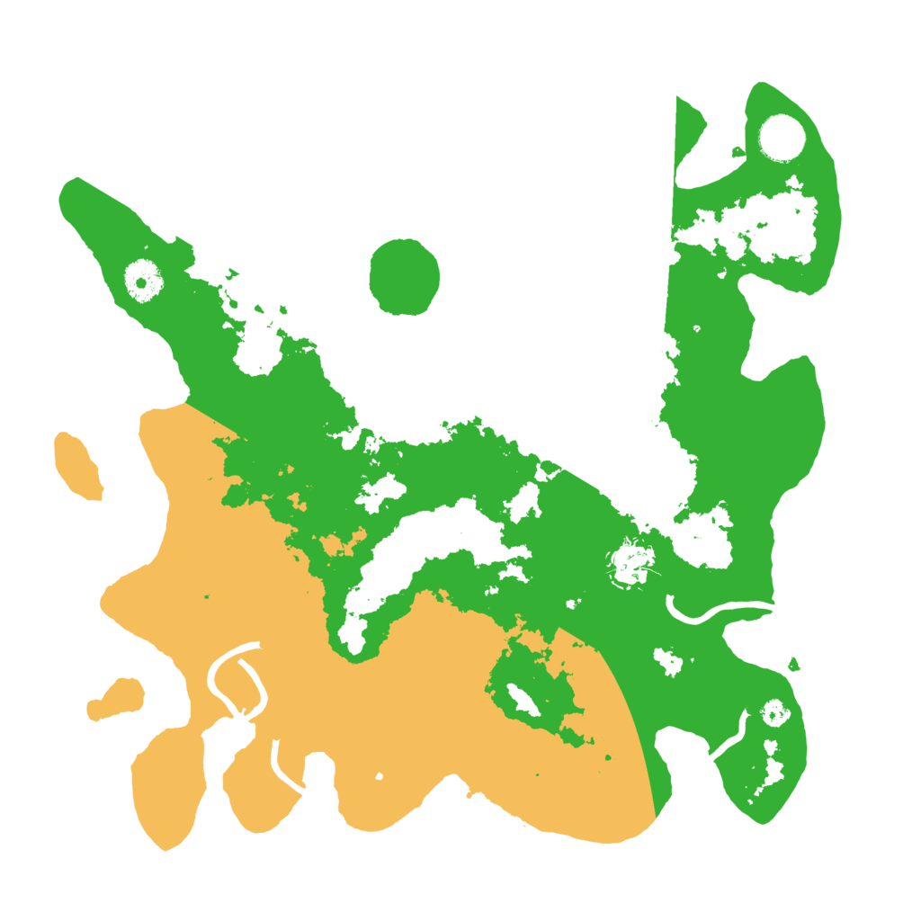 Biome Rust Map: Procedural Map, Size: 3500, Seed: 23777