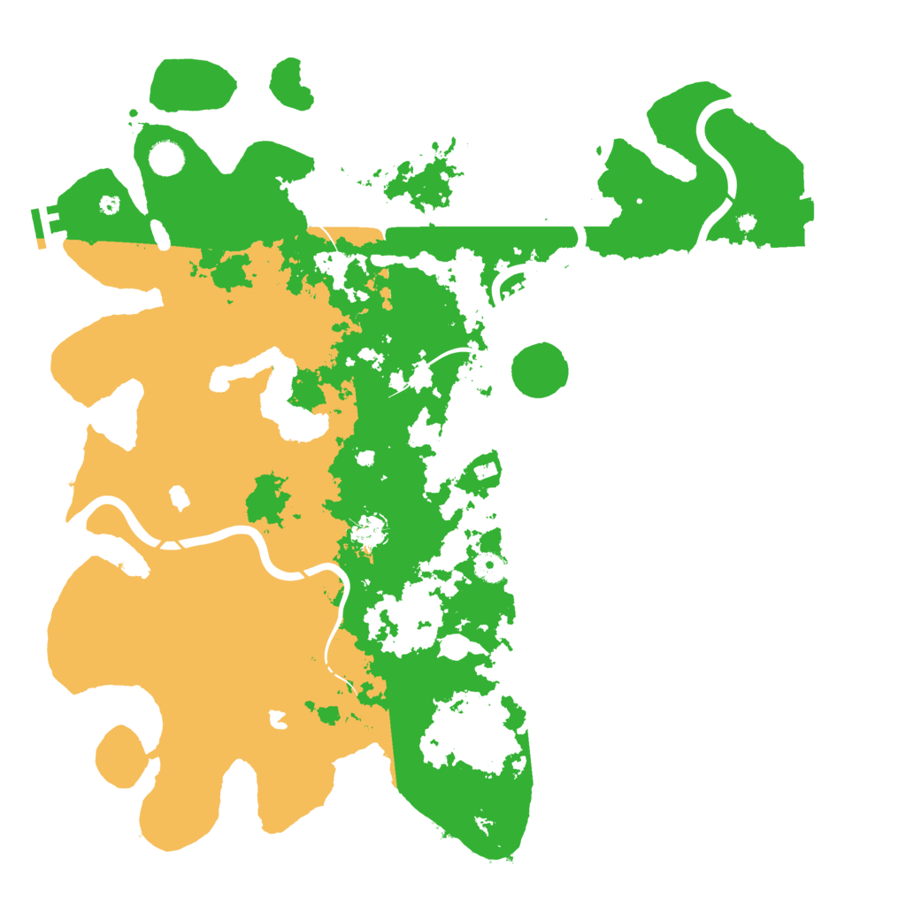 Biome Rust Map: Procedural Map, Size: 4500, Seed: 96287611