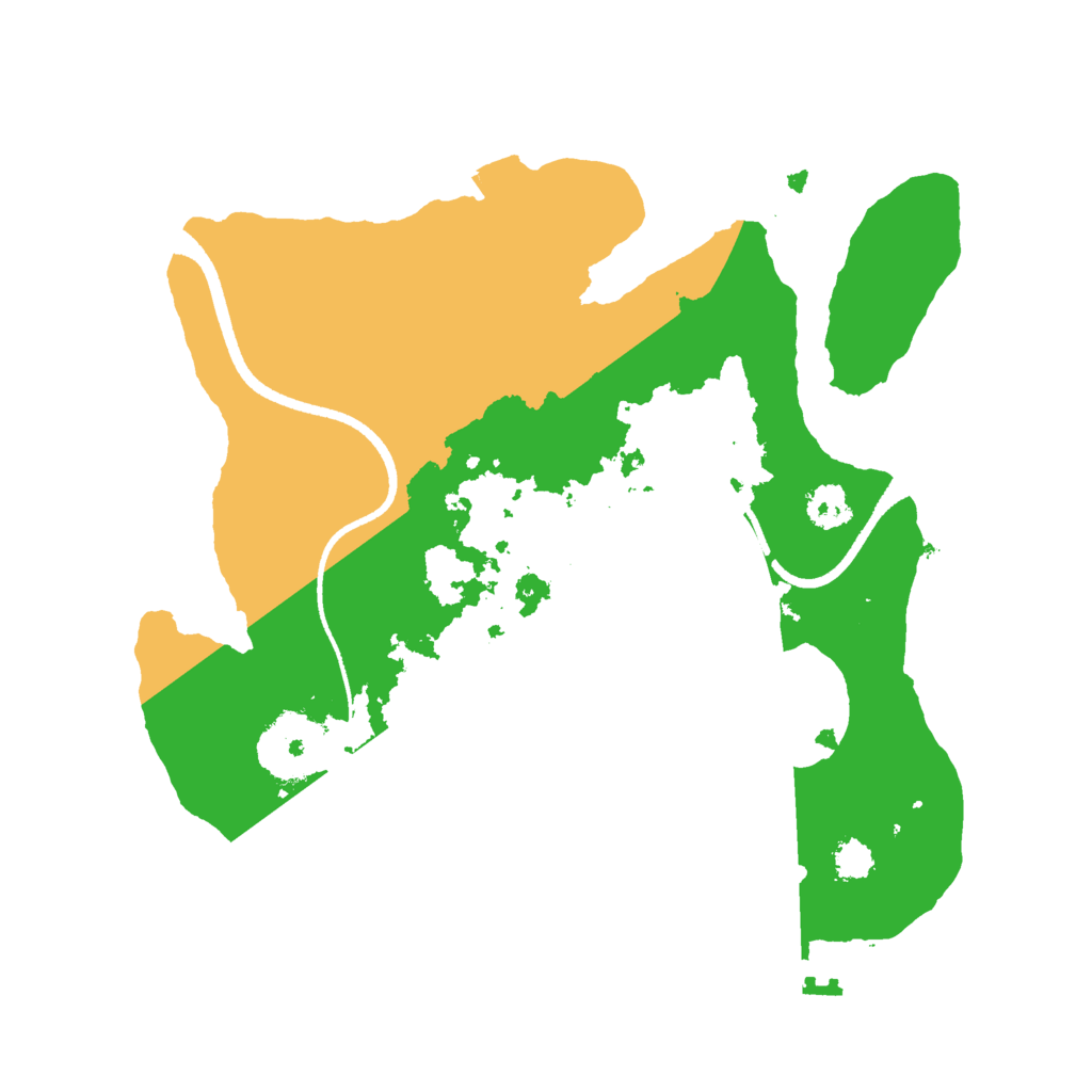 Biome Rust Map: Procedural Map, Size: 2500, Seed: 6731