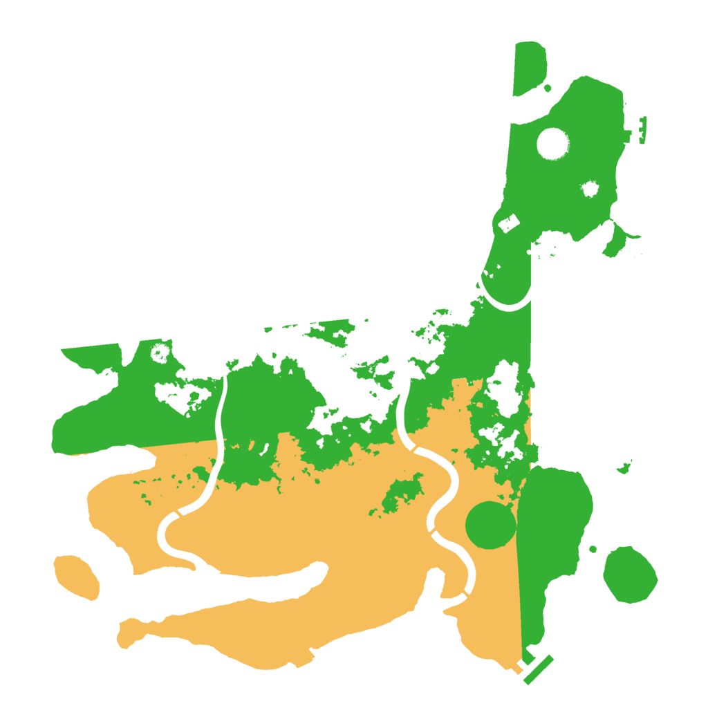 Biome Rust Map: Procedural Map, Size: 3900, Seed: 22