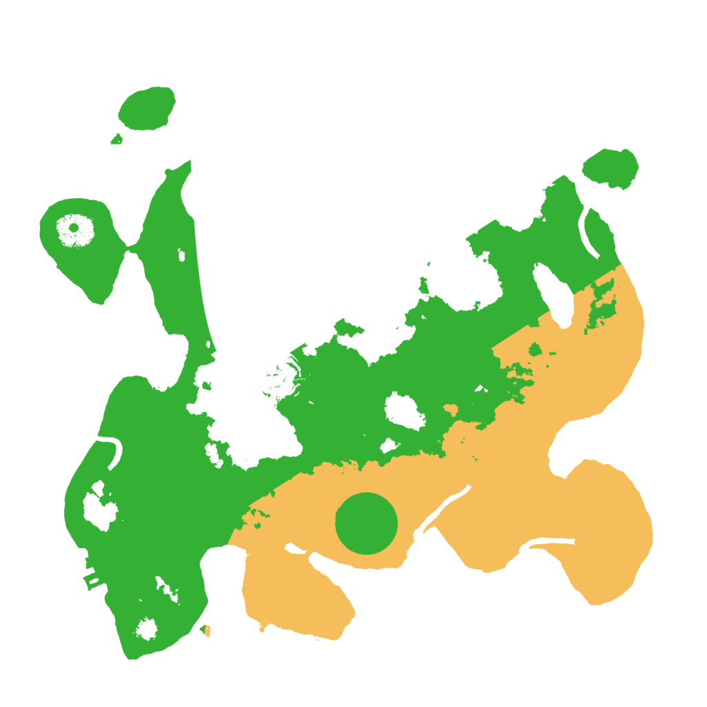 Biome Rust Map: Procedural Map, Size: 3000, Seed: 16551