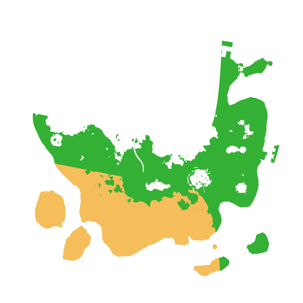 Biome Rust Map: Procedural Map, Size: 2500, Seed: 420667829