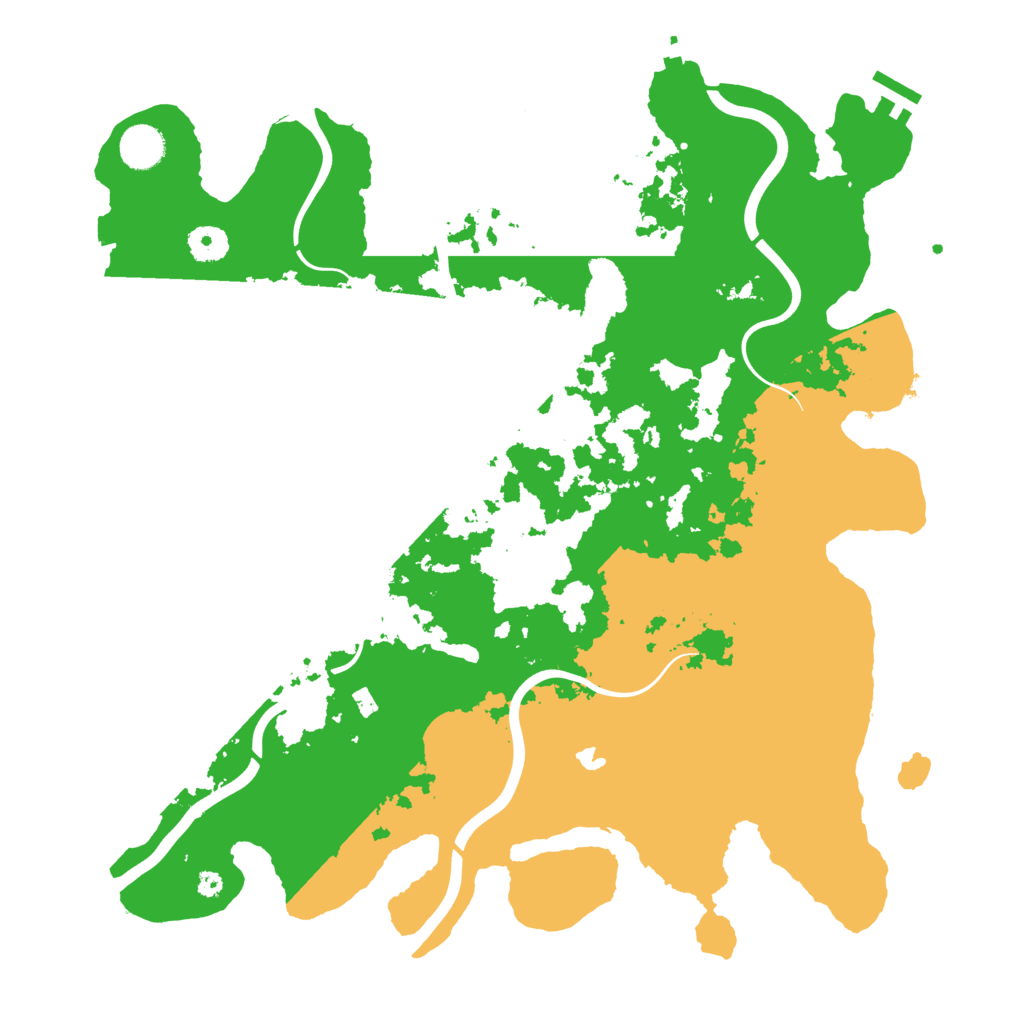 Biome Rust Map: Procedural Map, Size: 4000, Seed: 8189