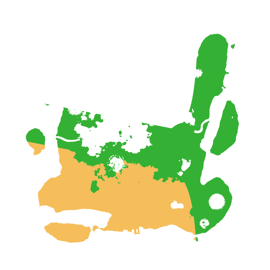 Biome Rust Map: Procedural Map, Size: 3000, Seed: 23676