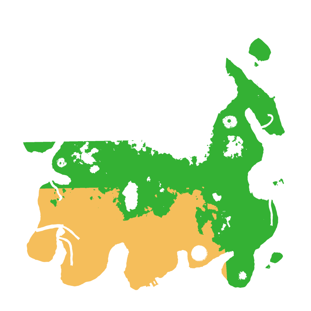 Biome Rust Map: Procedural Map, Size: 3500, Seed: 594127344