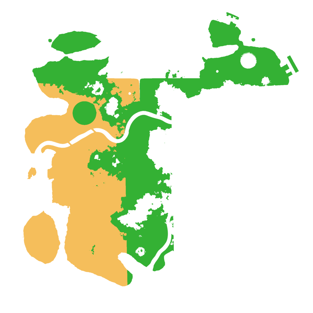 Biome Rust Map: Procedural Map, Size: 3500, Seed: 321638125