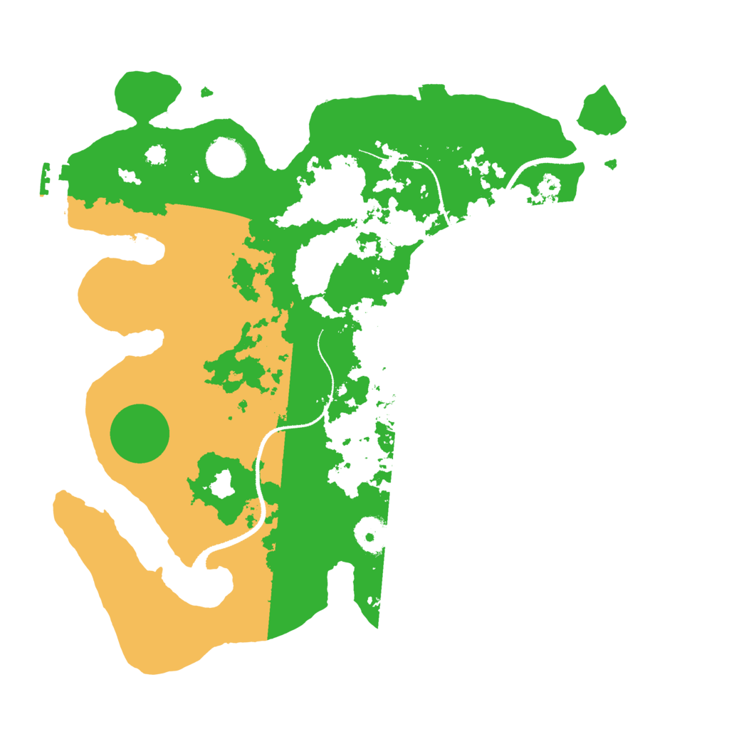 Biome Rust Map: Procedural Map, Size: 3250, Seed: 104