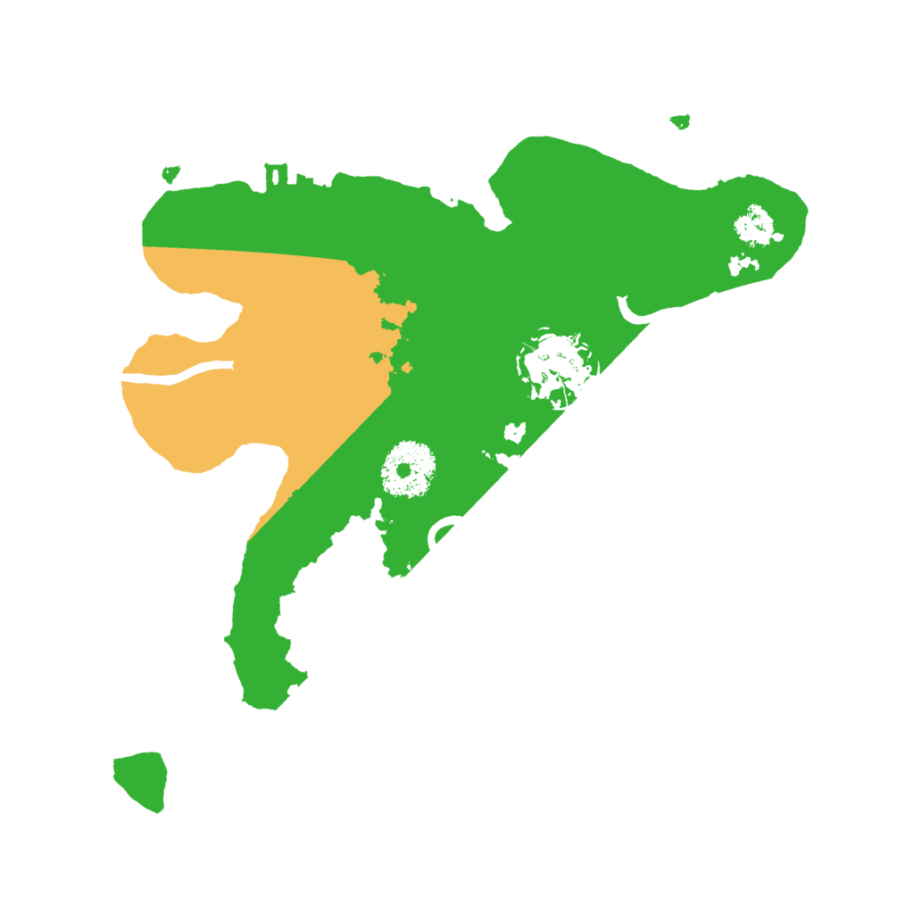 Biome Rust Map: Procedural Map, Size: 2500, Seed: 9819182