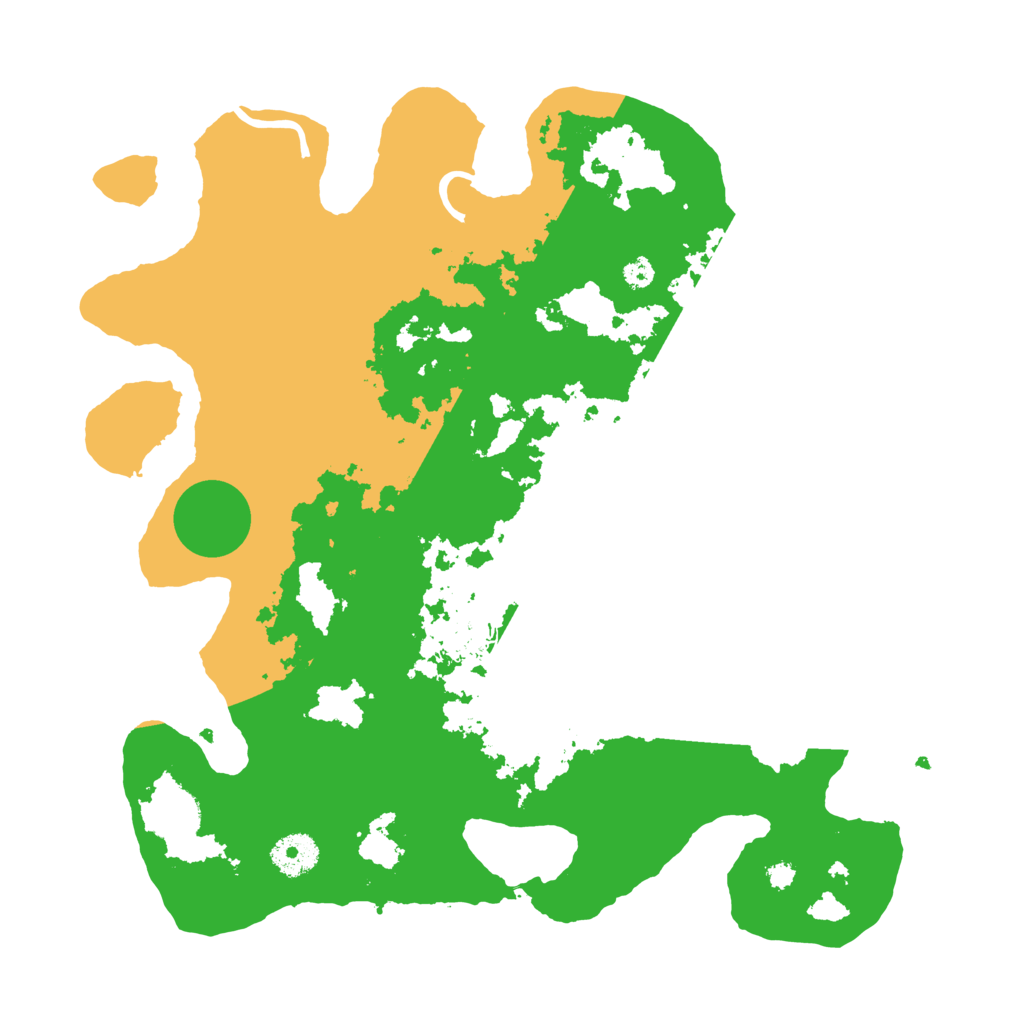 Biome Rust Map: Procedural Map, Size: 3500, Seed: 2025233170