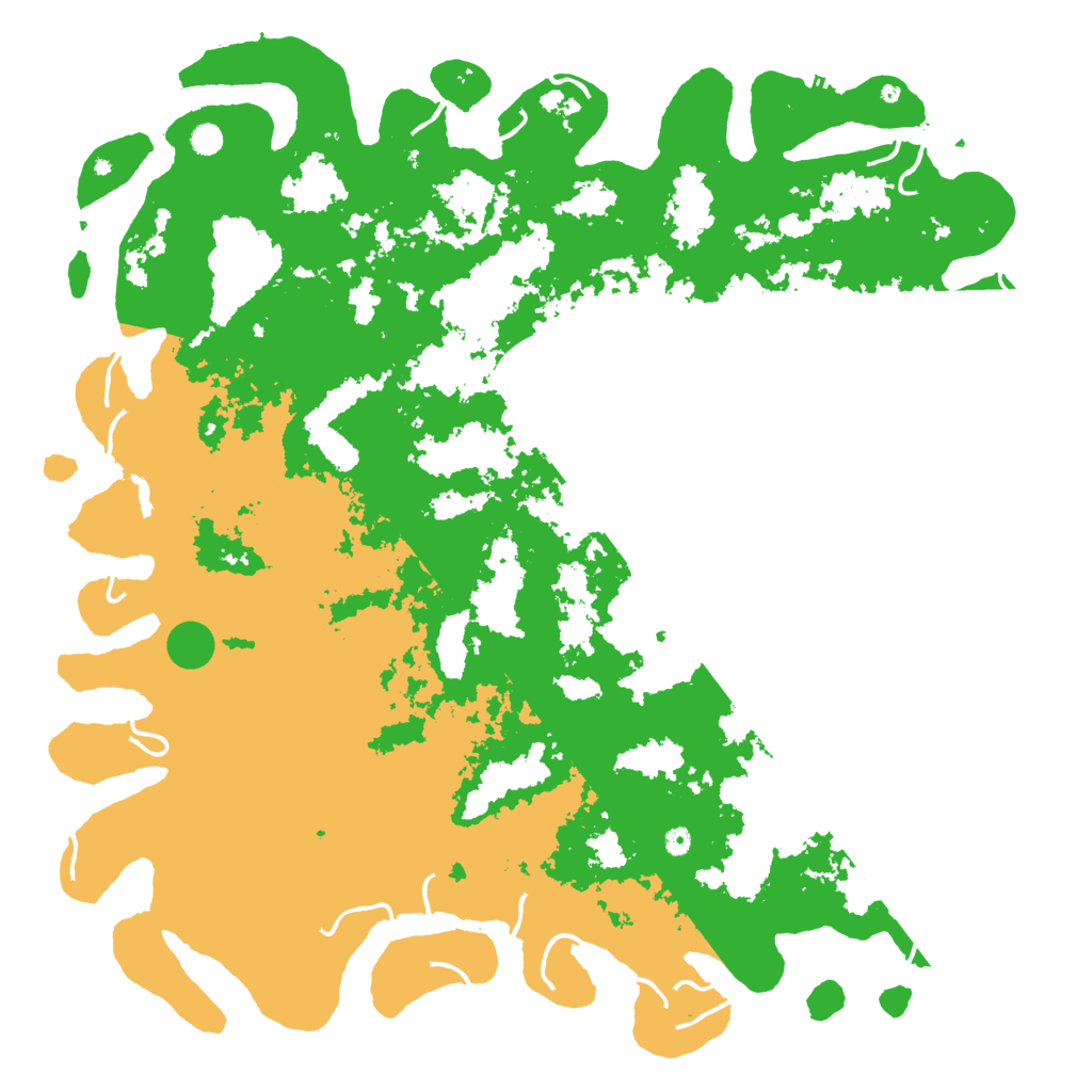 Biome Rust Map: Procedural Map, Size: 6000, Seed: 842022