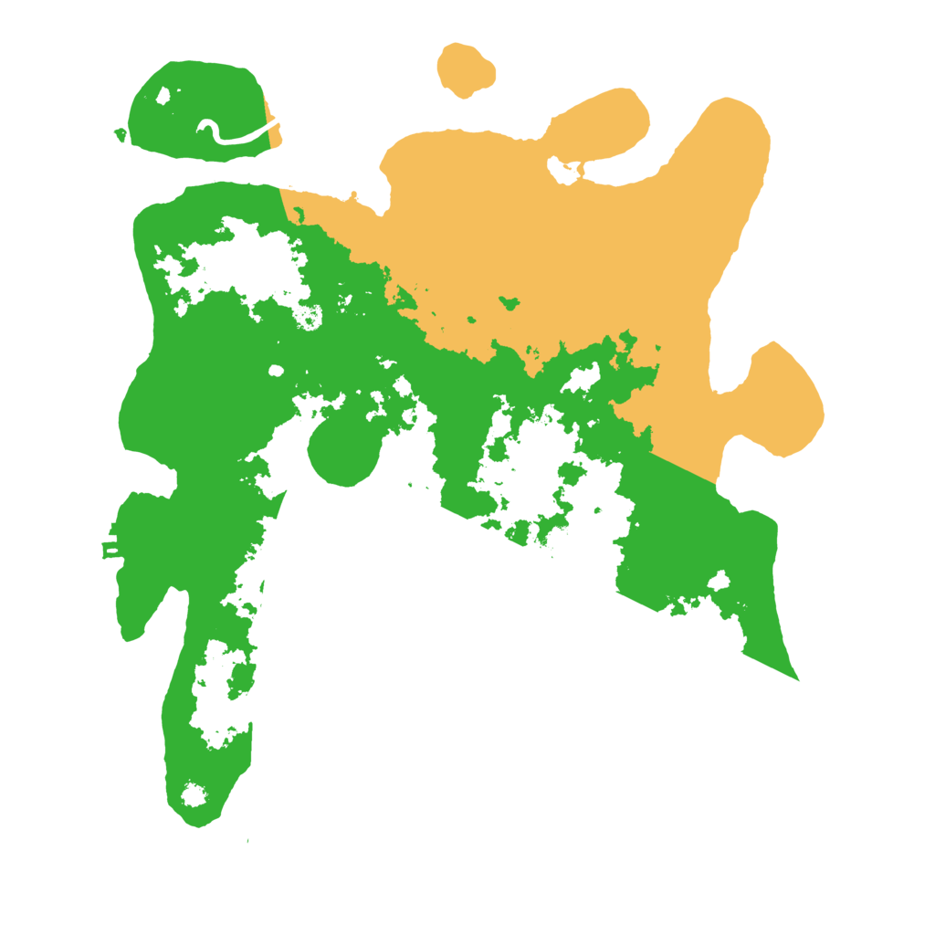 Biome Rust Map: Procedural Map, Size: 3500, Seed: 29426