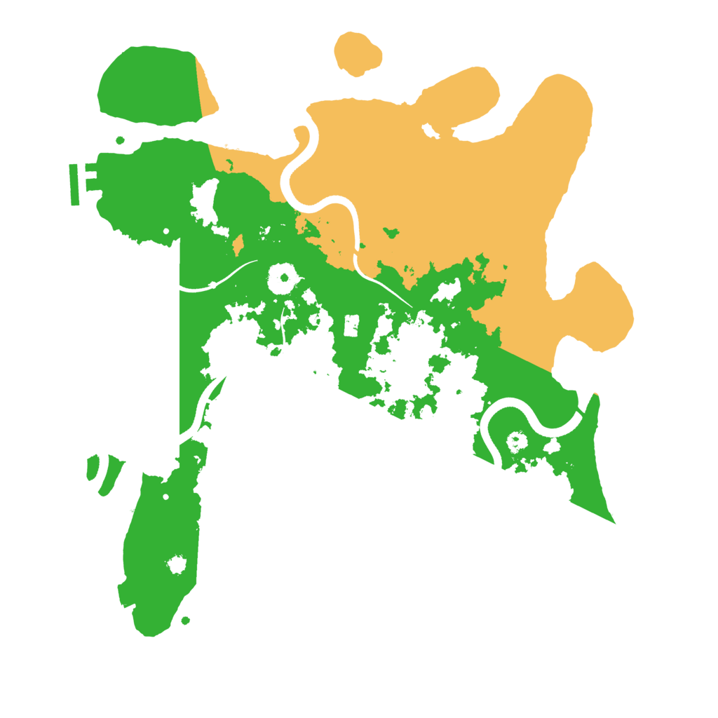 Biome Rust Map: Procedural Map, Size: 3500, Seed: 29426