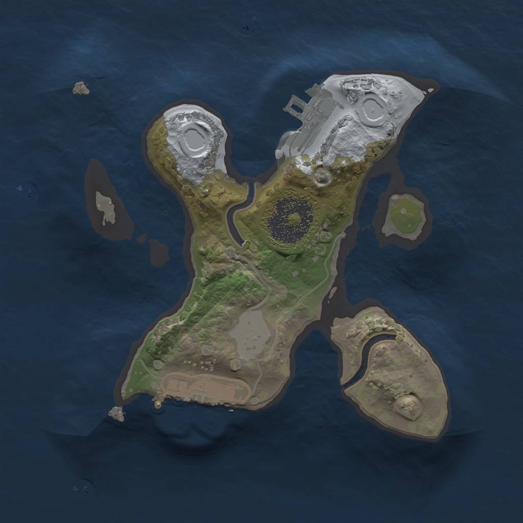 Rust Map: Procedural Map, Size: 1700, Seed: 484823, 5 Monuments