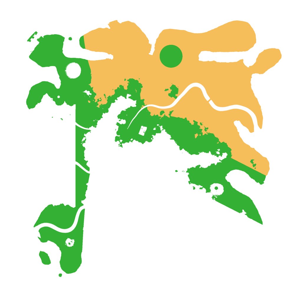 Biome Rust Map: Procedural Map, Size: 3500, Seed: 92308549