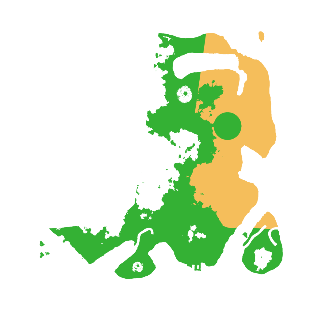 Biome Rust Map: Procedural Map, Size: 3000, Seed: 9497