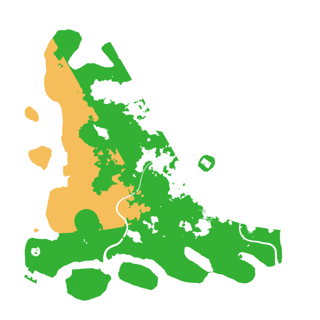 Biome Rust Map: Procedural Map, Size: 3500, Seed: 629693610