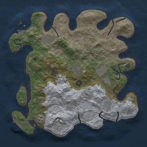 Thumbnail Rust Map: Procedural Map, Size: 3500, Seed: 35269, 18 Monuments