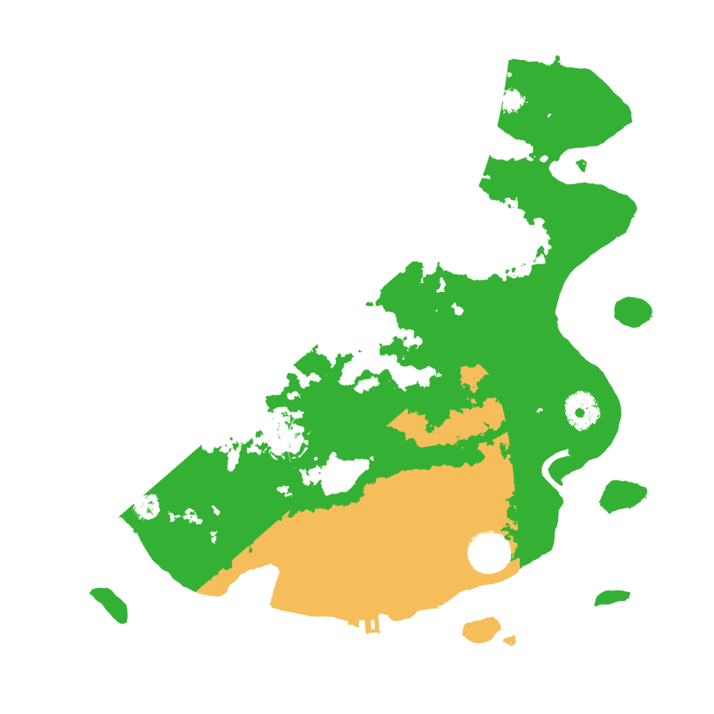Biome Rust Map: Procedural Map, Size: 3000, Seed: 77437743