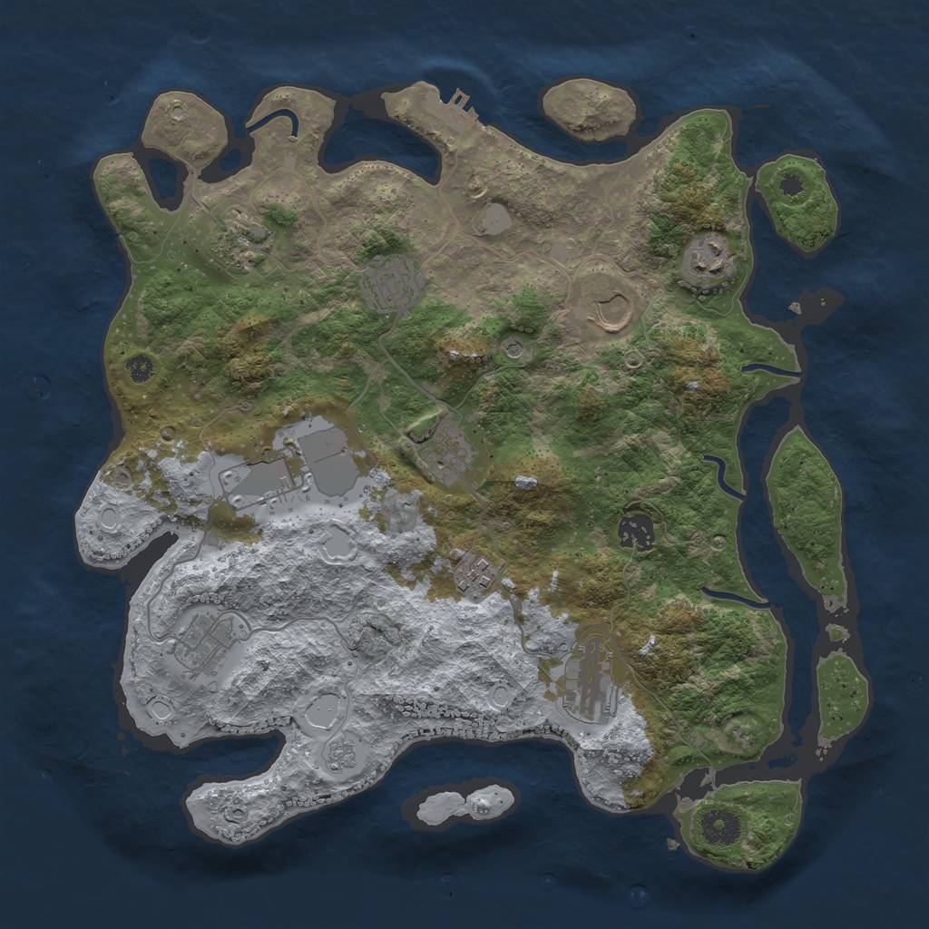 Procedural Map :: Rust Map :: Just-Wiped