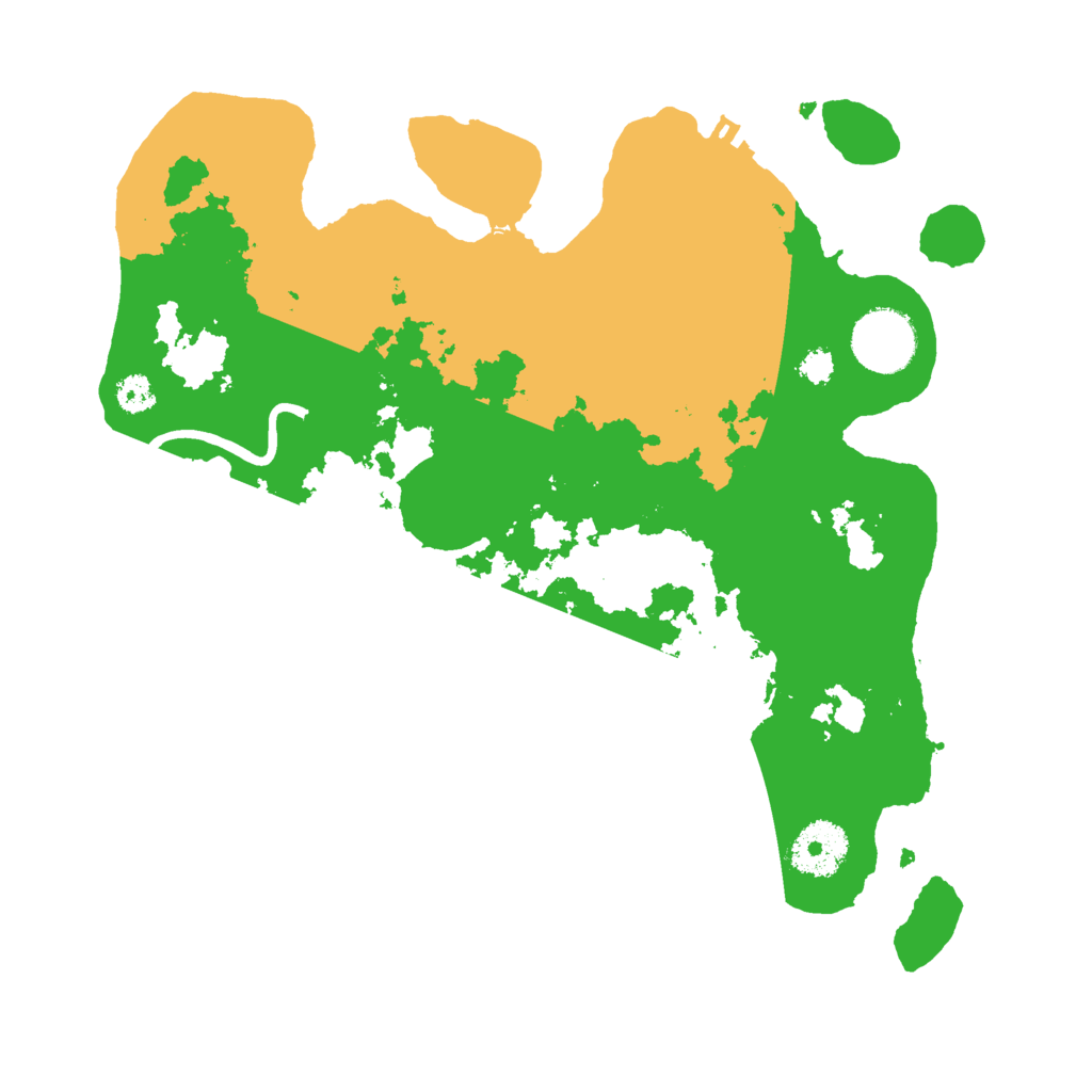 Biome Rust Map: Procedural Map, Size: 3000, Seed: 74671729