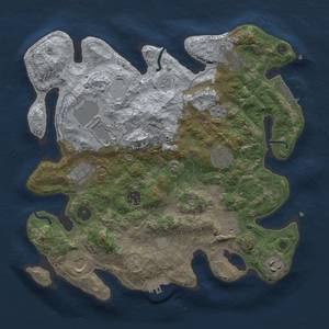 Thumbnail Rust Map: Procedural Map, Size: 3500, Seed: 1724675134, 18 Monuments