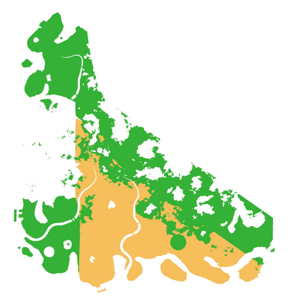 Biome Rust Map: Procedural Map, Size: 5000, Seed: 1244432176