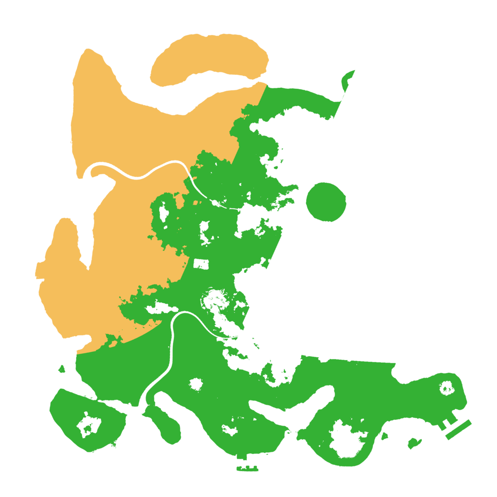 Biome Rust Map: Procedural Map, Size: 3500, Seed: 56721