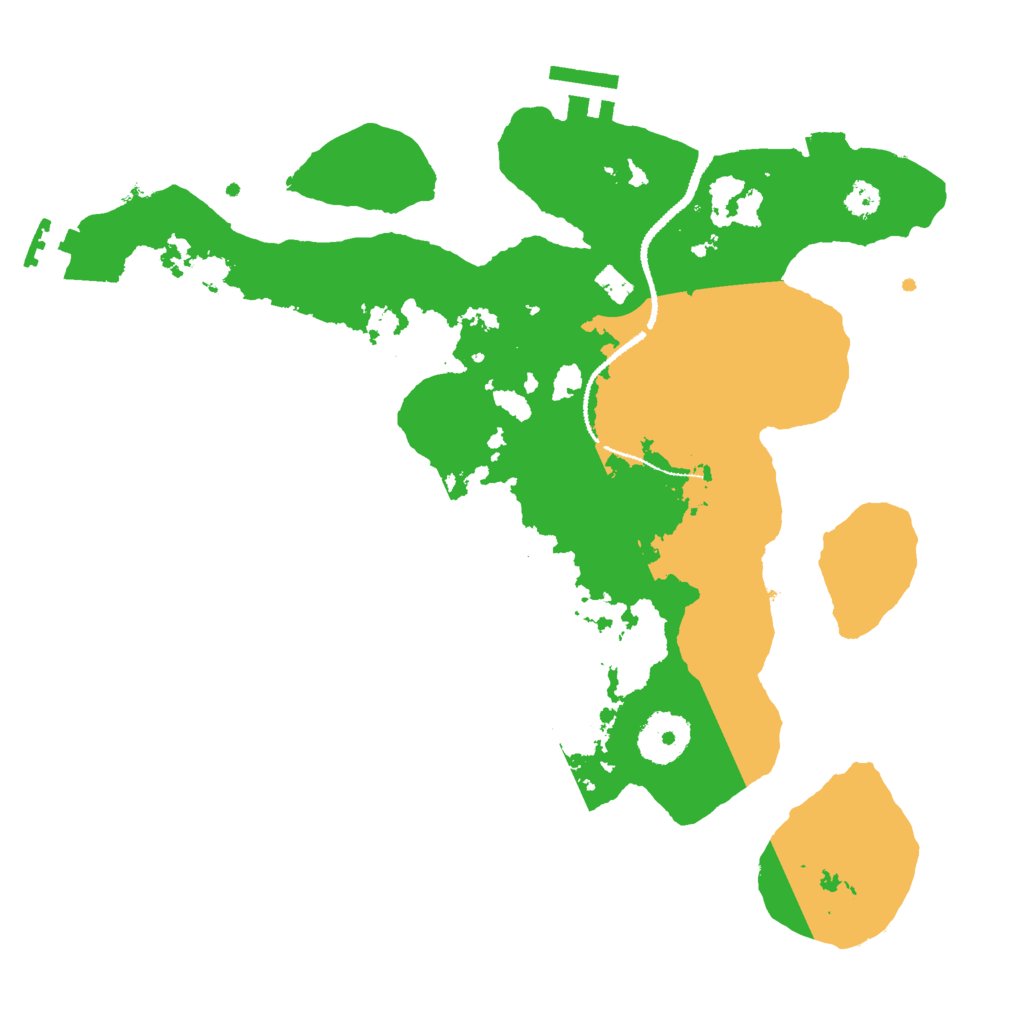 Biome Rust Map: Procedural Map, Size: 3000, Seed: 16578