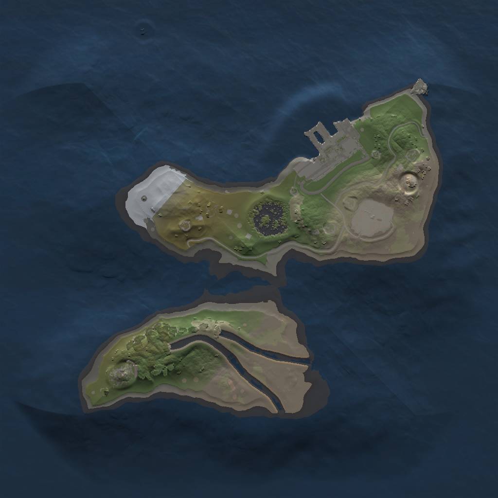 Rust Map: Procedural Map, Size: 1500, Seed: 63822, 5 Monuments