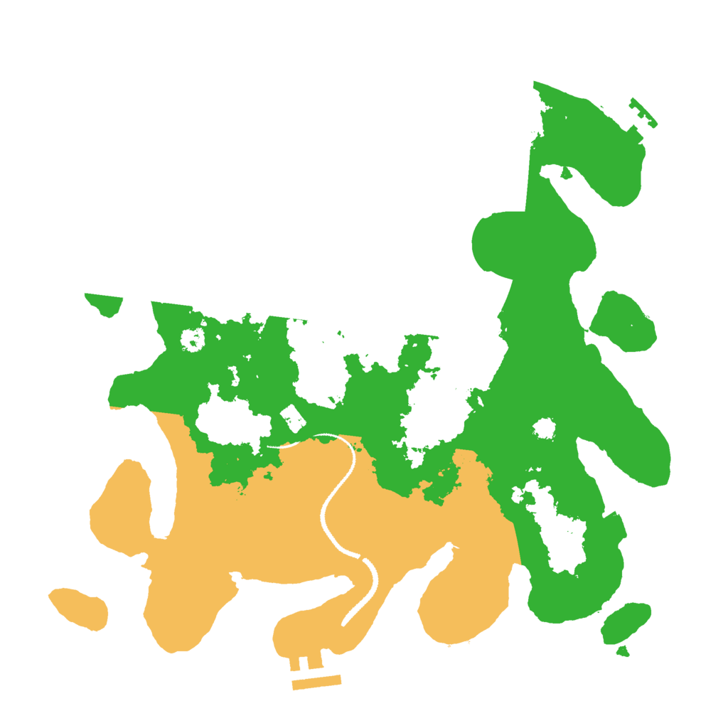 Biome Rust Map: Procedural Map, Size: 3000, Seed: 29127