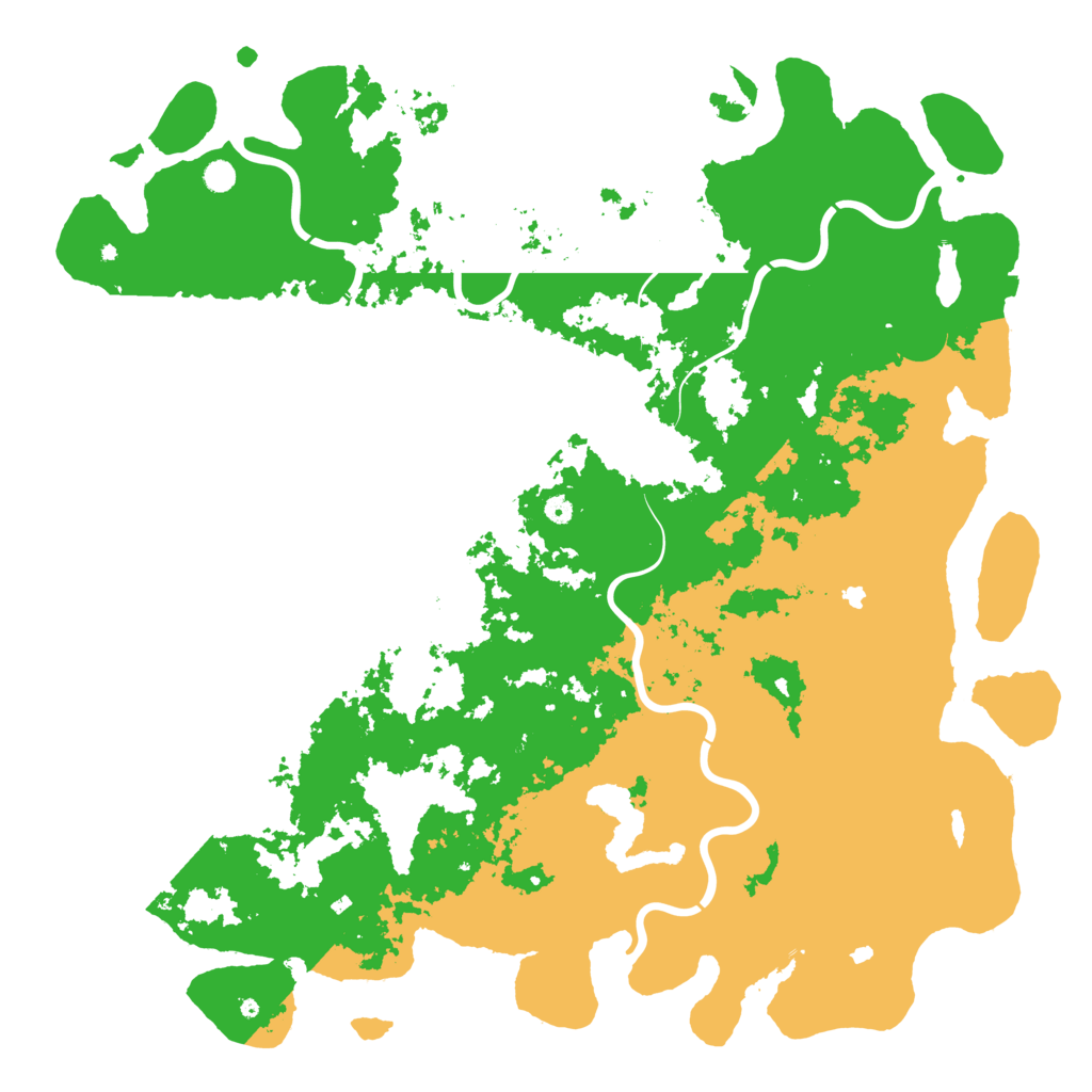 Biome Rust Map: Procedural Map, Size: 6000, Seed: 165451