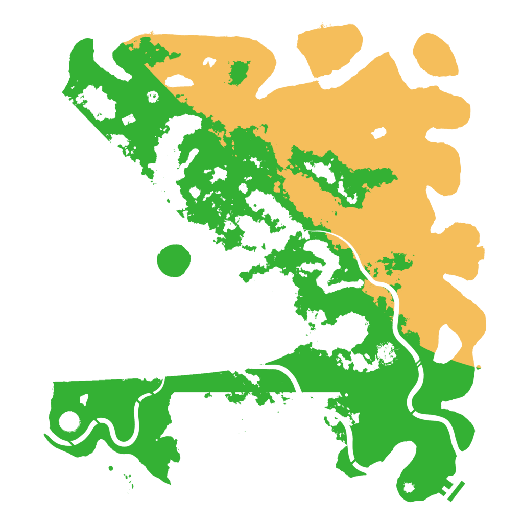 Biome Rust Map: Procedural Map, Size: 4500, Seed: 5551212