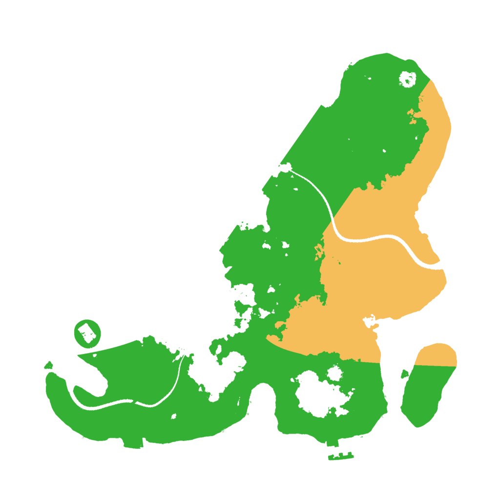 Biome Rust Map: Procedural Map, Size: 3000, Seed: 1203