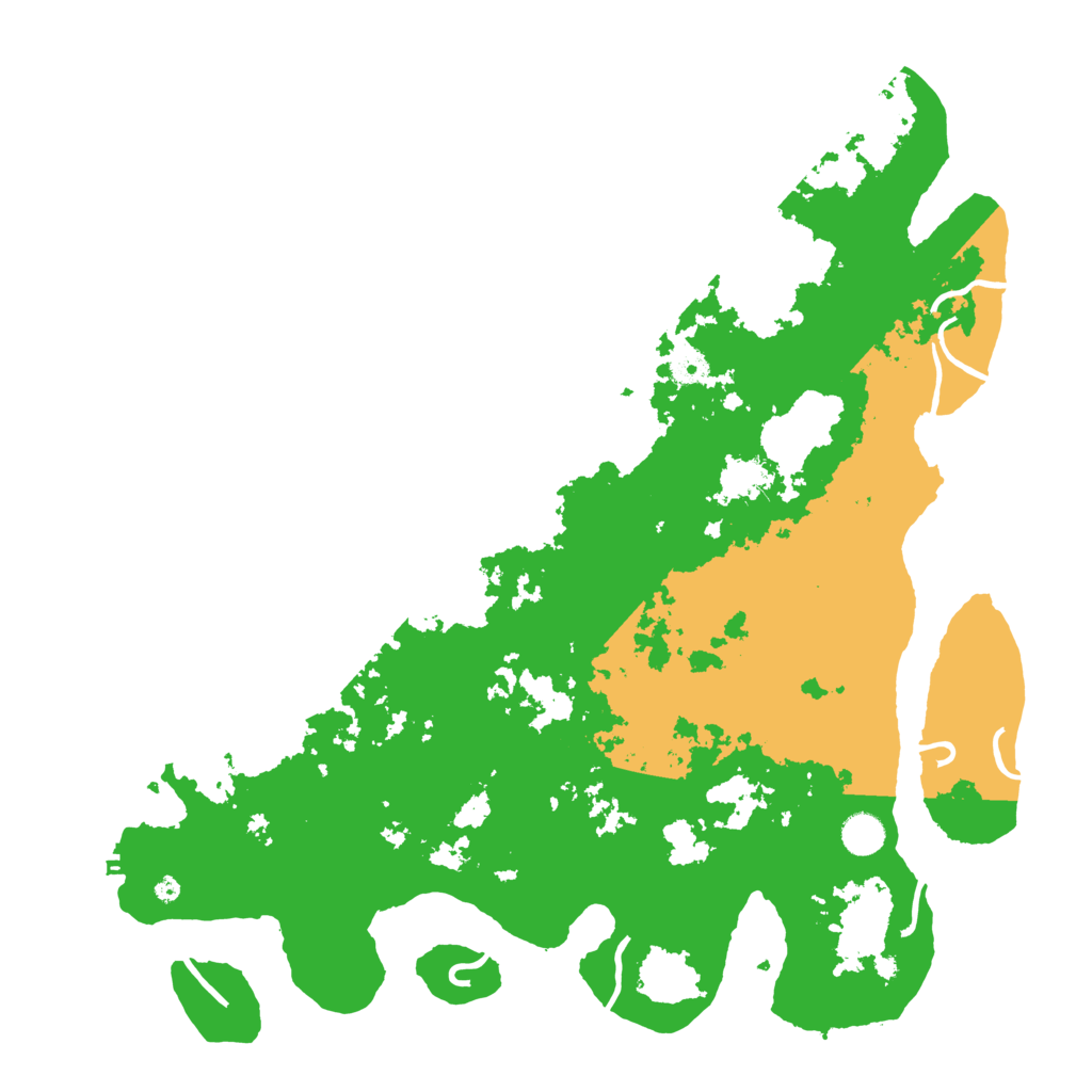 Biome Rust Map: Procedural Map, Size: 4500, Seed: 543637