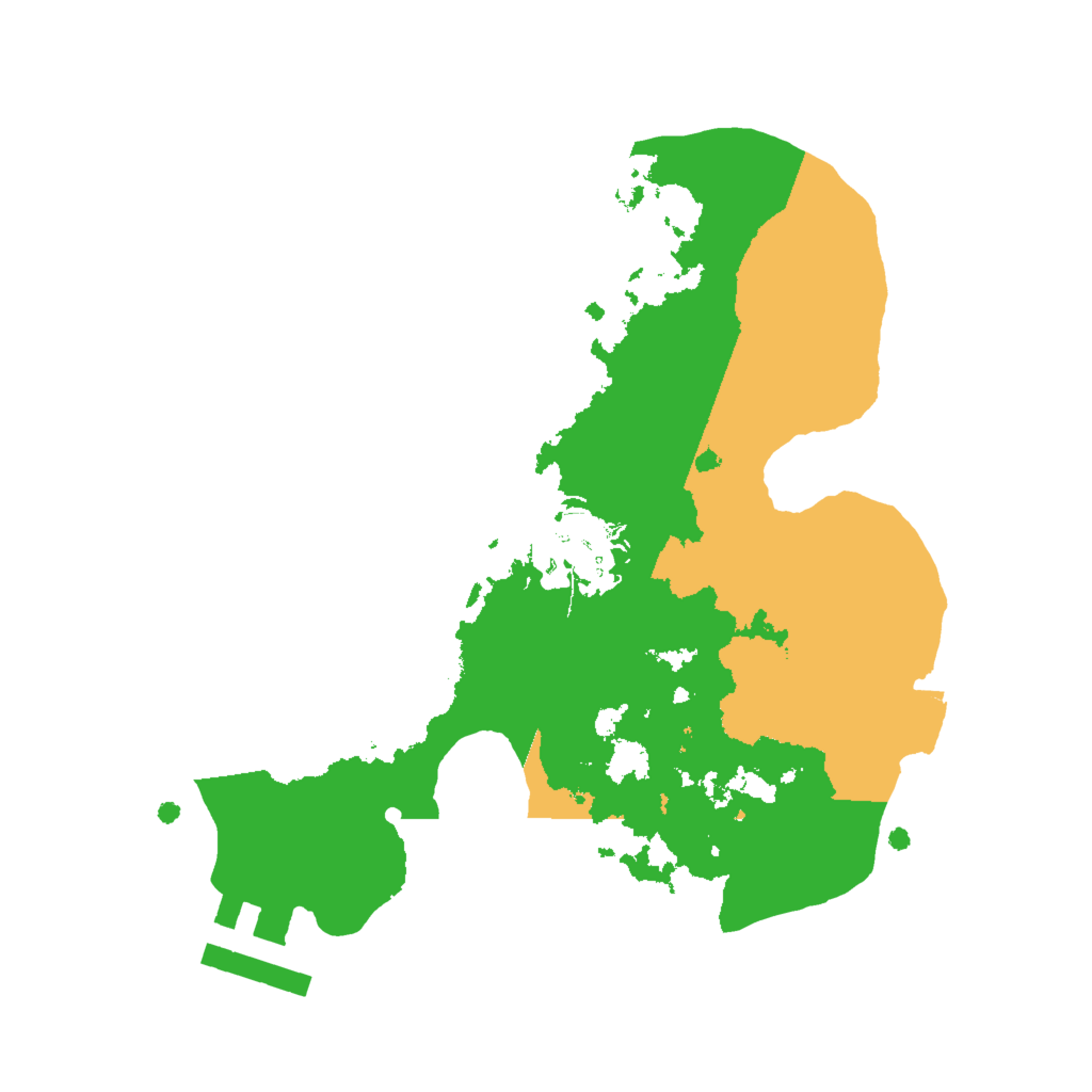 Biome Rust Map: Procedural Map, Size: 2000, Seed: 329657