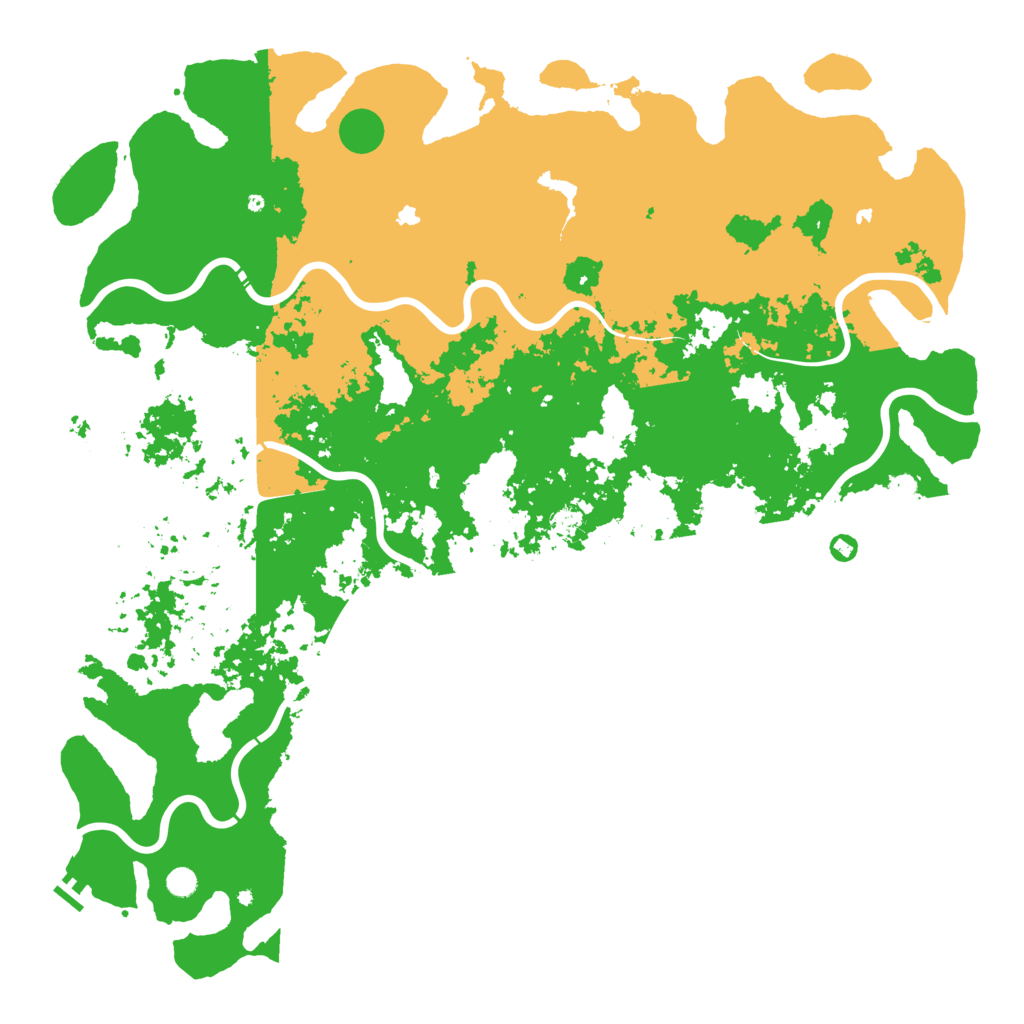 Biome Rust Map: Procedural Map, Size: 6000, Seed: 231415
