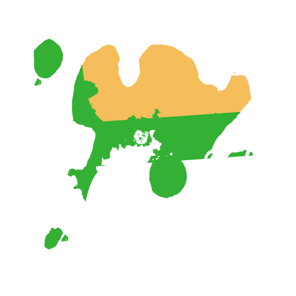 Biome Rust Map: Procedural Map, Size: 2100, Seed: 2208453