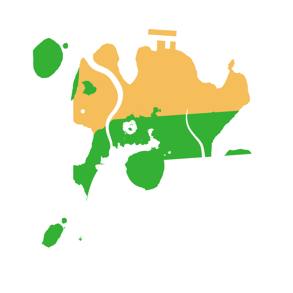 Biome Rust Map: Procedural Map, Size: 2100, Seed: 2208453