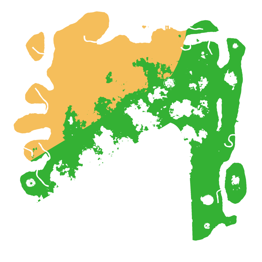 Biome Rust Map: Procedural Map, Size: 4500, Seed: 83940047