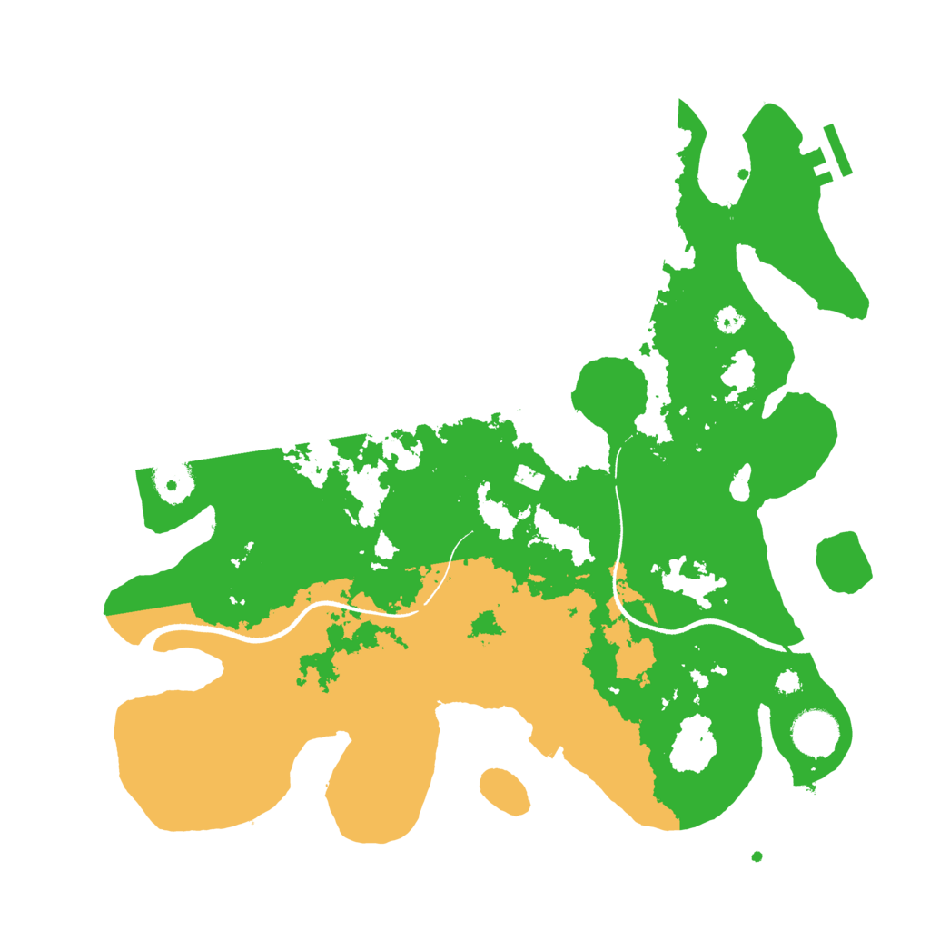 Biome Rust Map: Procedural Map, Size: 3500, Seed: 210155434