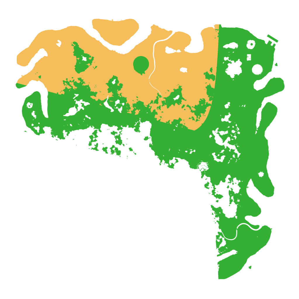 Biome Rust Map: Procedural Map, Size: 5000, Seed: 42541