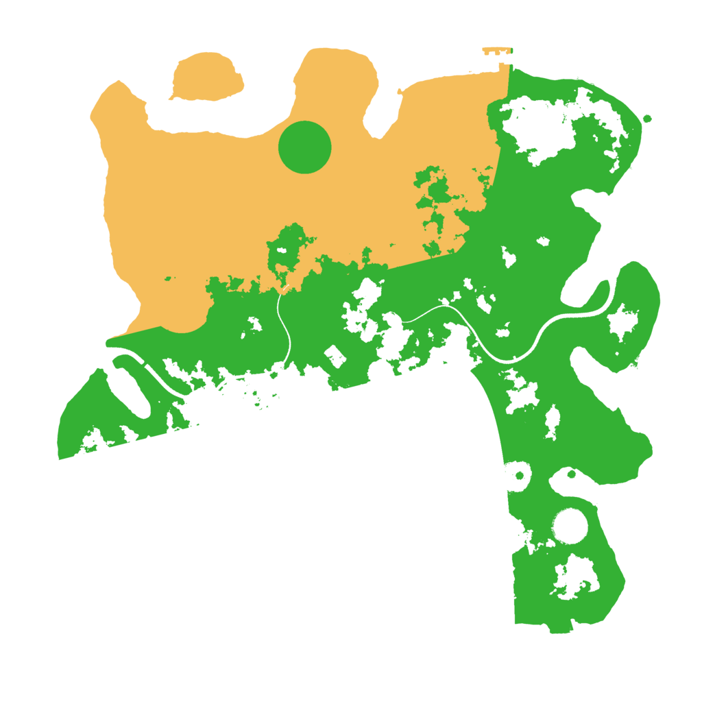 Biome Rust Map: Procedural Map, Size: 3500, Seed: 217346573